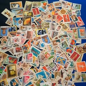 300+ vintage Hungary Magyar Posta used stamps